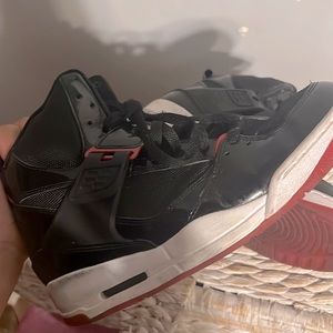 Black and red jordan ,size 8
